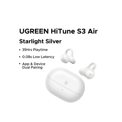 UGREEN Clipbuds Open Ear Earbuds Bluetooth 6.0,30H Battery,Hifi Sound