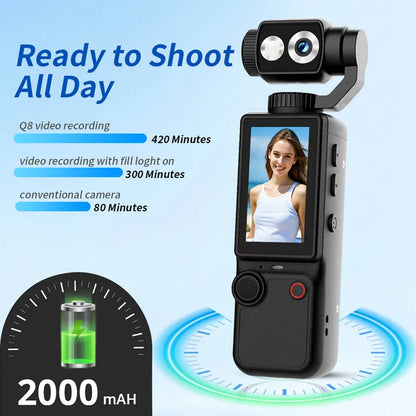 K Pocket Camera – WiFi Vlogging Camera with Autofocus