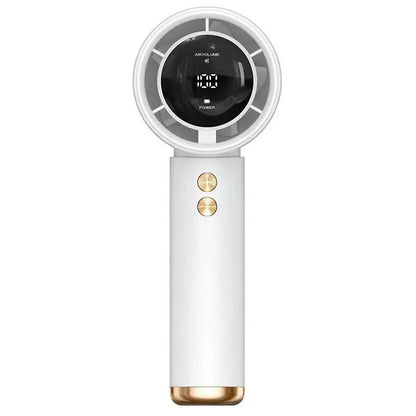 High Speed Portable Turbo Fan Cooler Fan 100-Speed Adjustment High-Speed Fan Handheld Fan Mini Fan 100-Level Adjustment Amagi