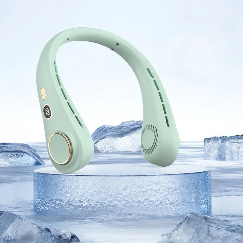 Portable Wearable Neck Fan: Hands-Free Cooling for Travel & Sports