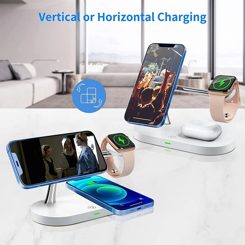 LuxeCharge 3-in-1 — Wireless Charging Station for iPhone, Apple Watch & AirPods