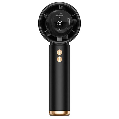 High Speed Portable Turbo Fan Cooler Fan 100-Speed Adjustment High-Speed Fan Handheld Fan Mini Fan 100-Level Adjustment Amagi