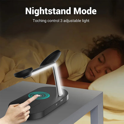 LuxeCharge 3-in-1 — Wireless Charging Station for iPhone, Apple Watch & AirPods
