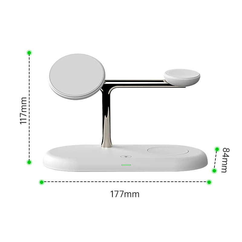 LuxeCharge 3-in-1 — Wireless Charging Station for iPhone, Apple Watch & AirPods