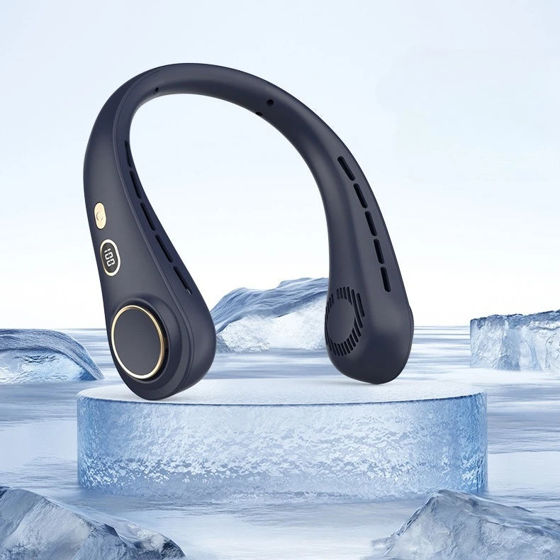 Portable Wearable Neck Fan: Hands-Free Cooling for Travel & Sports
