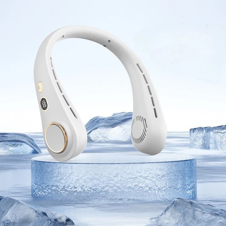 Portable Wearable Neck Fan: Hands-Free Cooling for Travel & Sports
