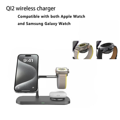 LuxeCharge 3-in-1 — Wireless Charging Station for iPhone, Apple Watch & AirPods
