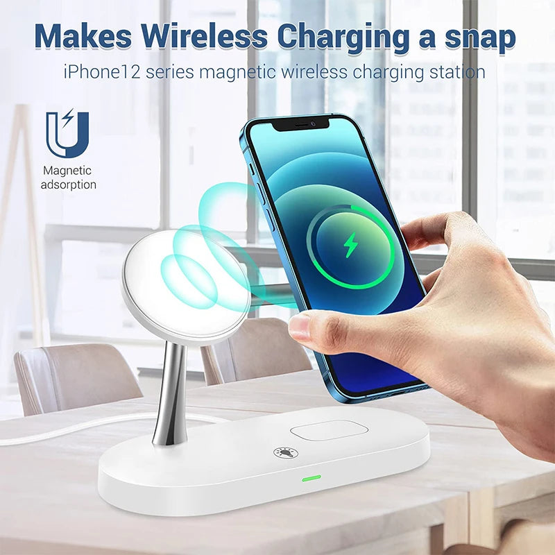 LuxeCharge 3-in-1 — Wireless Charging Station for iPhone, Apple Watch & AirPods