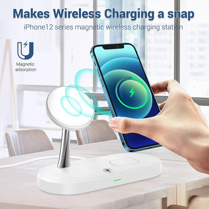 LuxeCharge 3-in-1 — Wireless Charging Station for iPhone, Apple Watch & AirPods