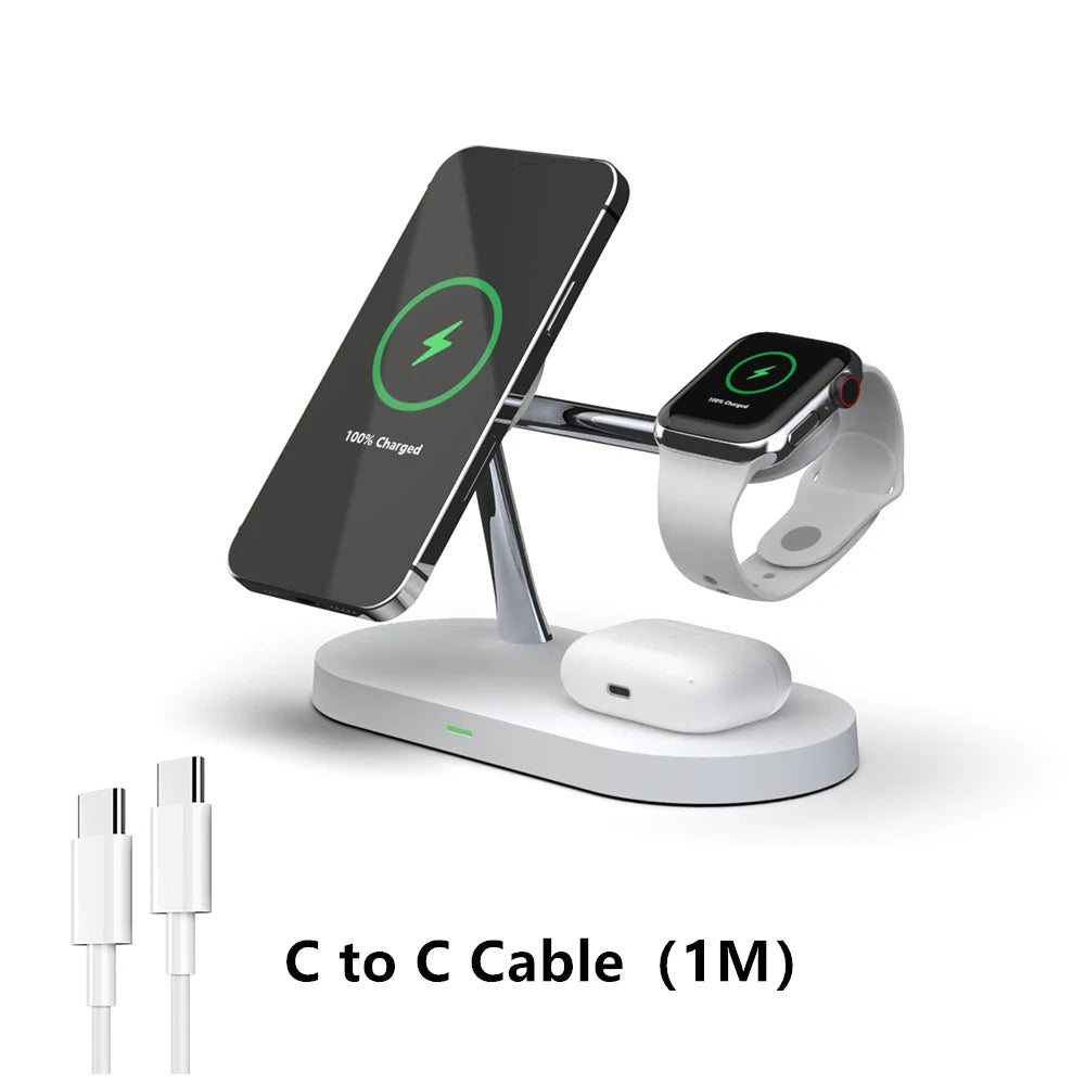 LuxeCharge 3-in-1 — Wireless Charging Station for iPhone, Apple Watch & AirPods