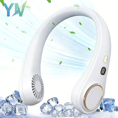 Portable Wearable Neck Fan: Hands-Free Cooling for Travel & Sports