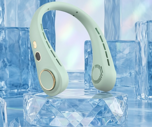Portable Wearable Neck Fan: Hands-Free Cooling for Travel & Sports