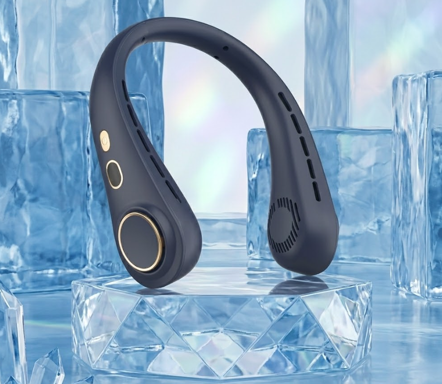Portable Wearable Neck Fan: Hands-Free Cooling for Travel & Sports