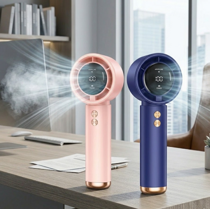 High Speed Portable Turbo Fan Cooler Fan 100-Speed Adjustment High-Speed Fan Handheld Fan Mini Fan 100-Level Adjustment Amagi