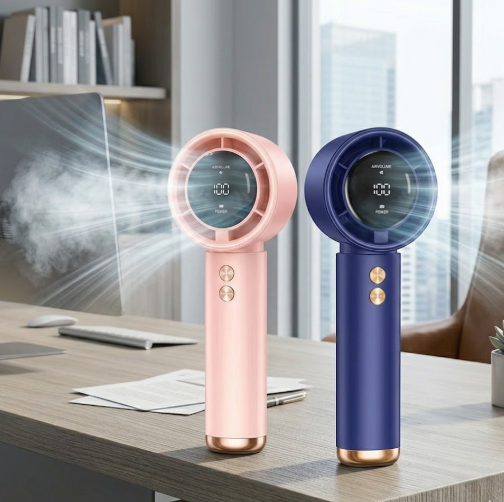 High Speed Portable Turbo Fan Cooler Fan 100-Speed Adjustment High-Speed Fan Handheld Fan Mini Fan 100-Level Adjustment Amagi
