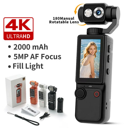 K Pocket Camera – WiFi Vlogging Camera with Autofocus