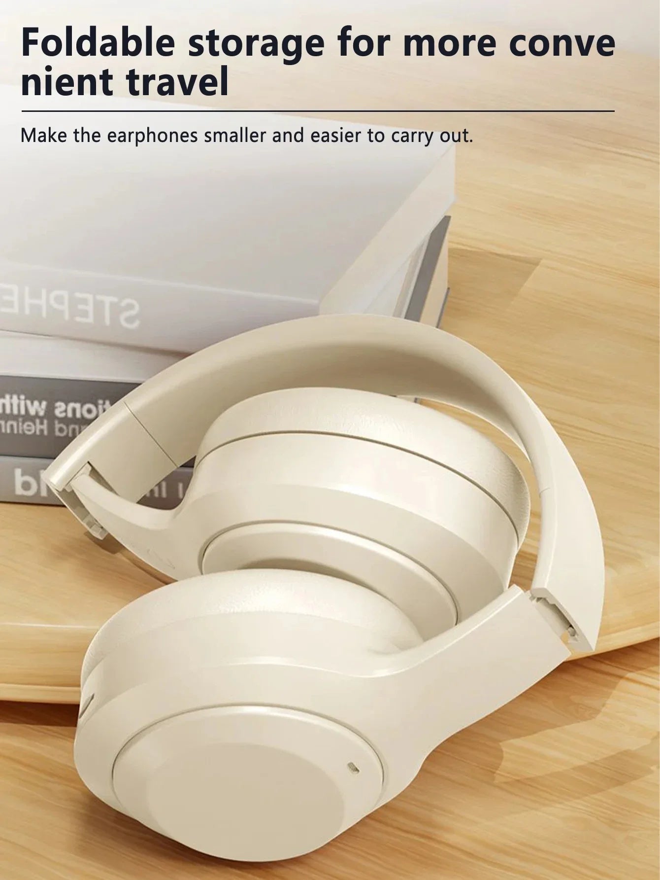 Lenovo noise-canceling Bluetooth 5.3 wireless headphones, foldable over-ear style, dual-connection, HiFi sound quality.