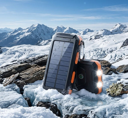 Solar Charging Power Bank 80000mAh—Portable Phone Charger with Powerful LED Light