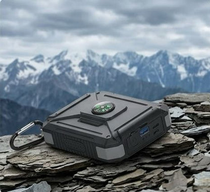 Solar Charging Power Bank 80000mAh—Portable Phone Charger with Powerful LED Light